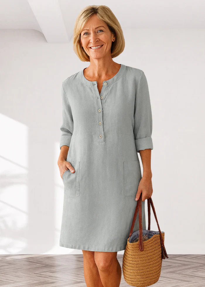 EVI | Casual Women's Dress with Relaxed Fit and Timeless Look for Every Day