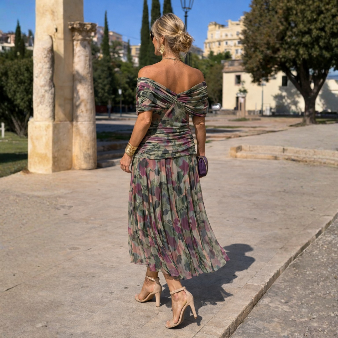 Rosalia™ | Off-Shoulder Elegance Maxi Dress