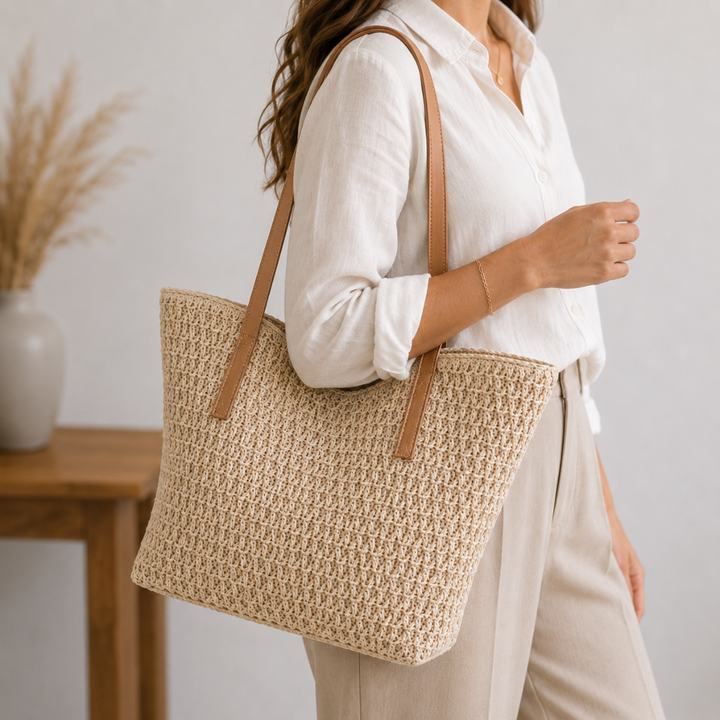 The Riviera Woven Tote