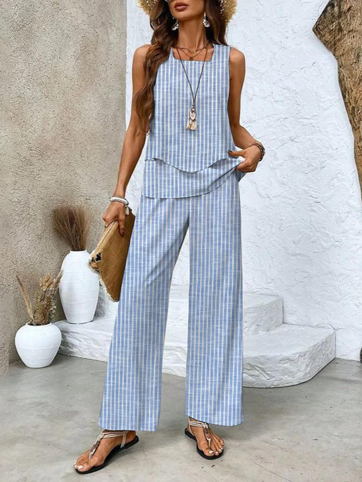 Nancy | Breathable Sleeveless Summer Set