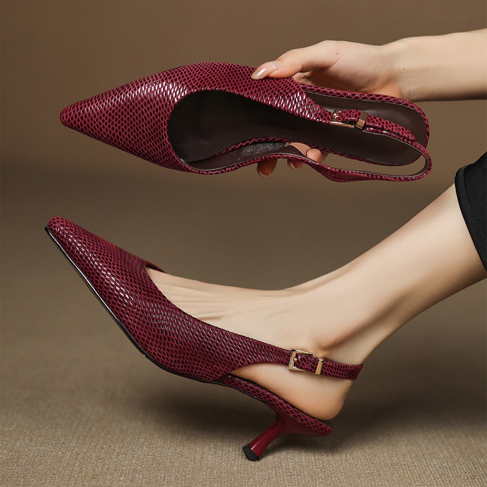 Céliane Pointed Slingback Heels