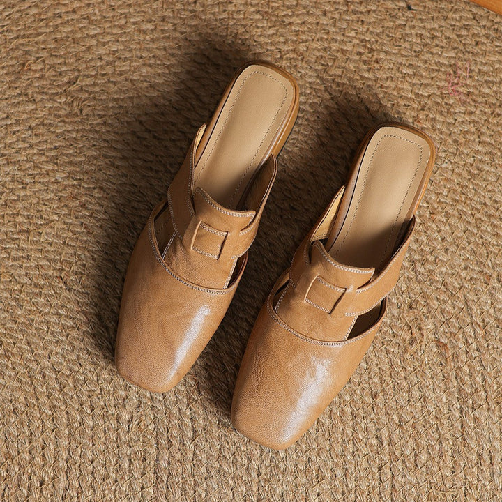 Rosel Square-Toe Mules