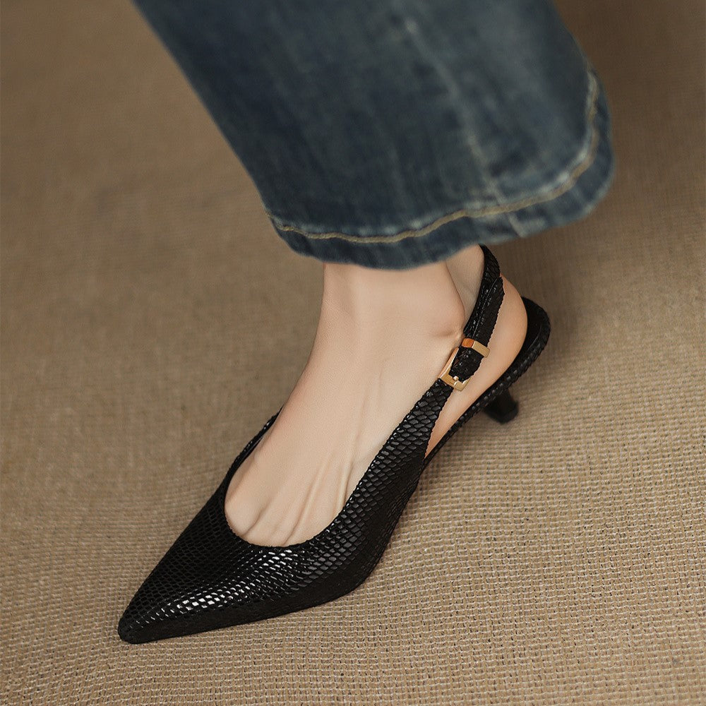 Céliane Pointed Slingback Heels