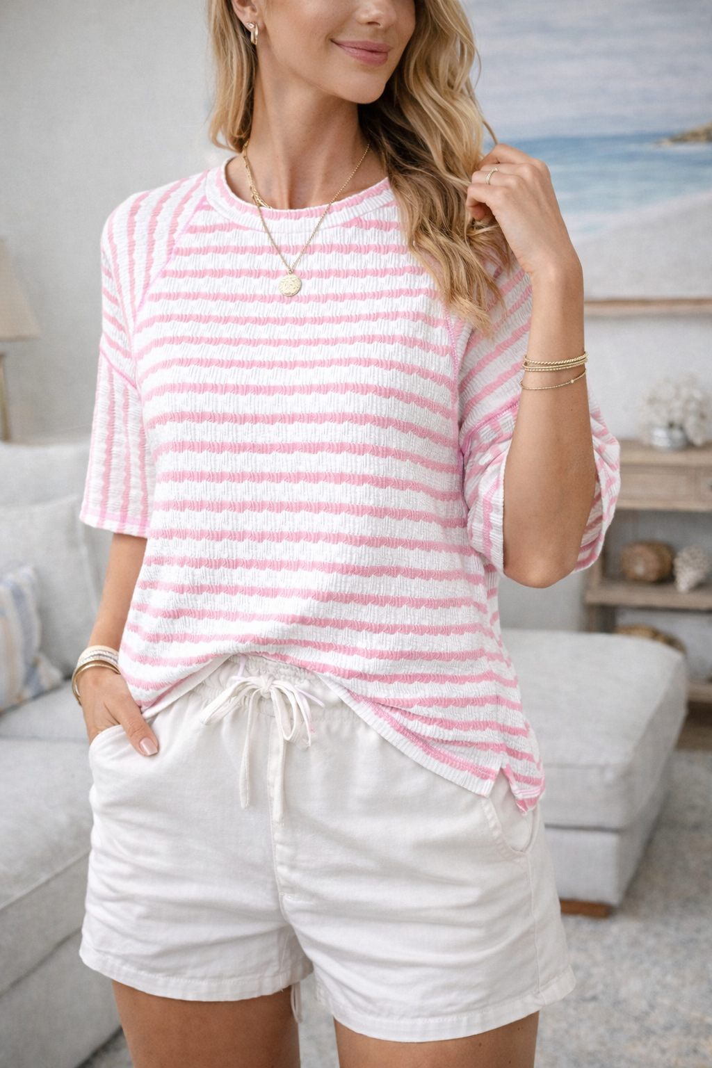 Harper™ | Relaxed Coastal Stripe T-Shirt