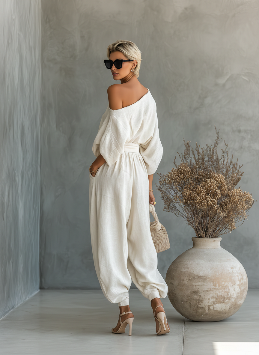Sofia - Off-Shoulder Set