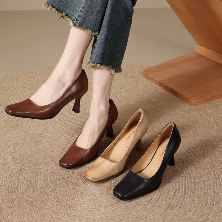 Elviera Square Pumps