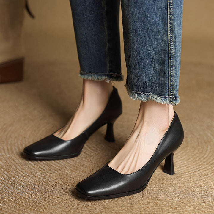 Elviera Square Pumps