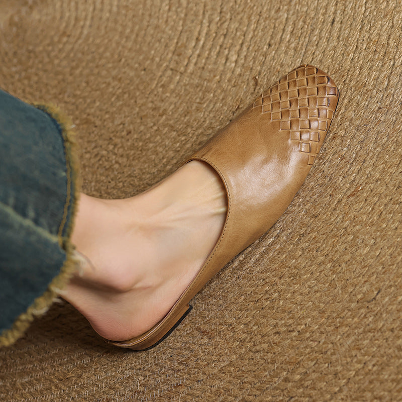 Helma Genuine Leather Mules