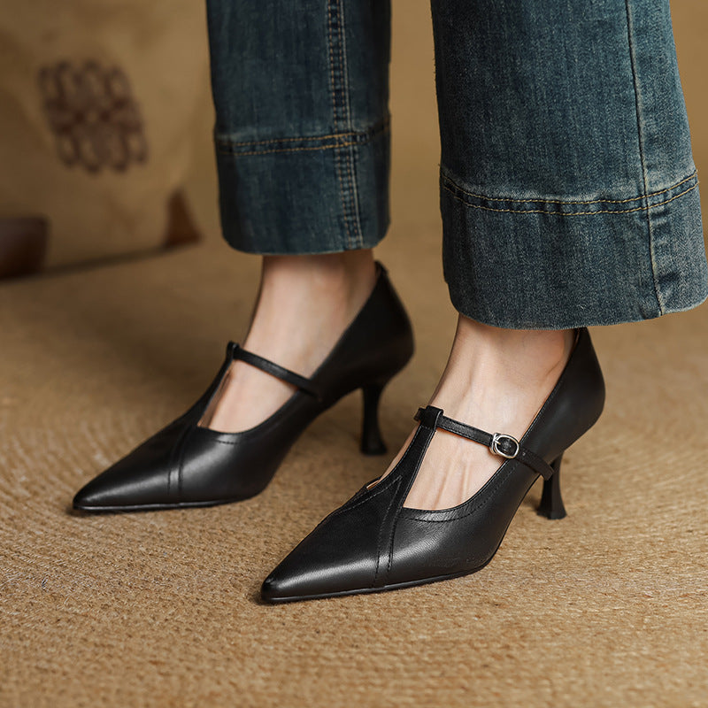 Aveline T-strap Pumps