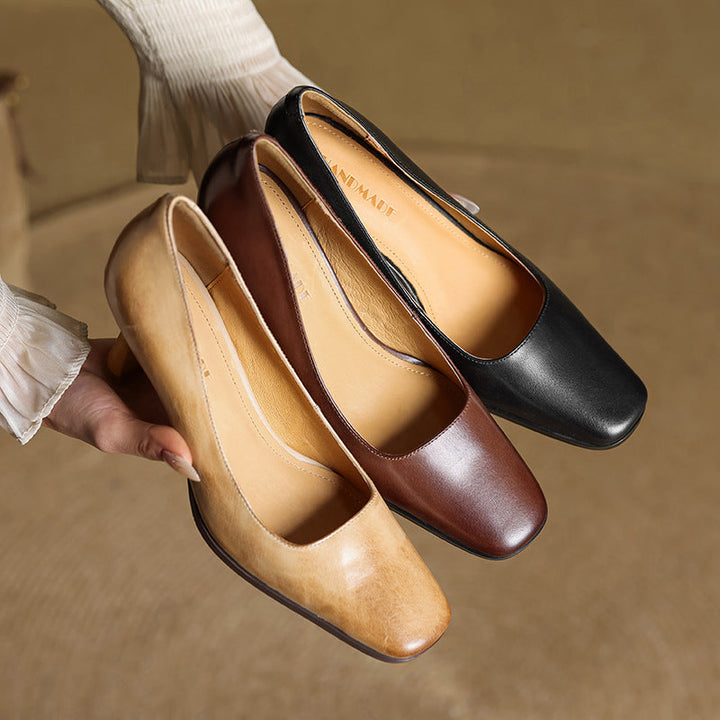 Elviera Square Pumps