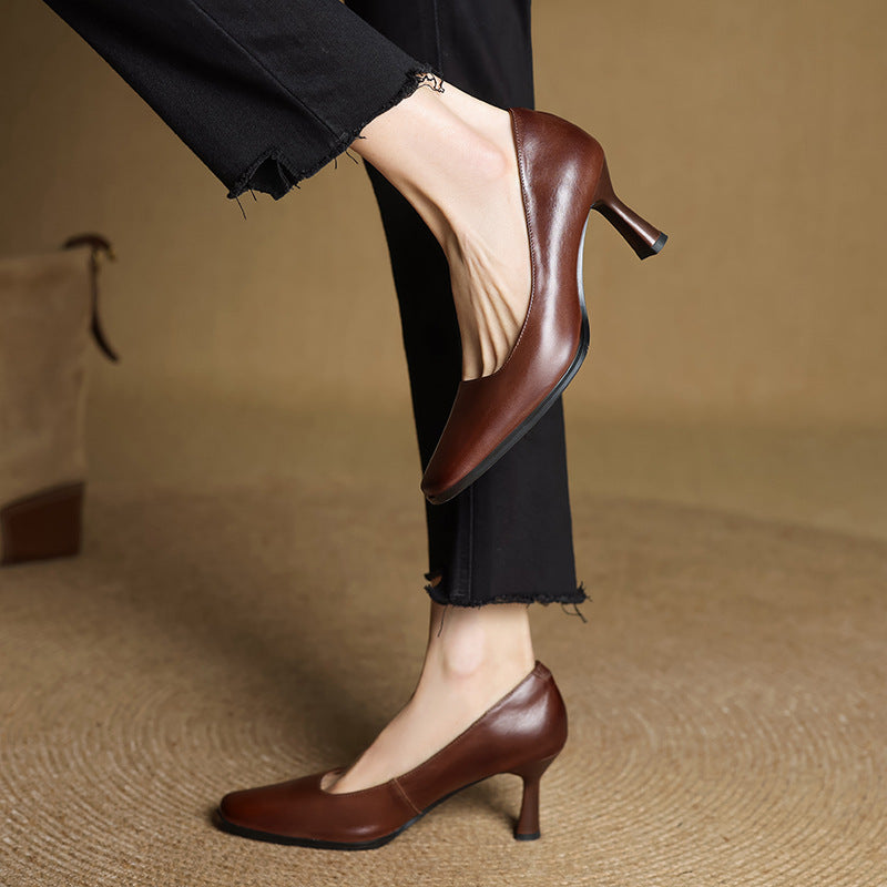 Elviera Square Pumps