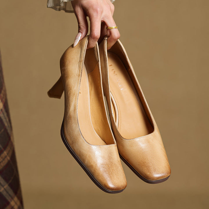Elviera Square Pumps