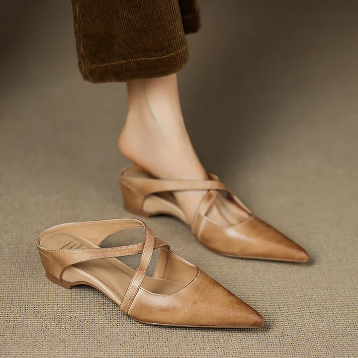 Genuine Leather Mules
