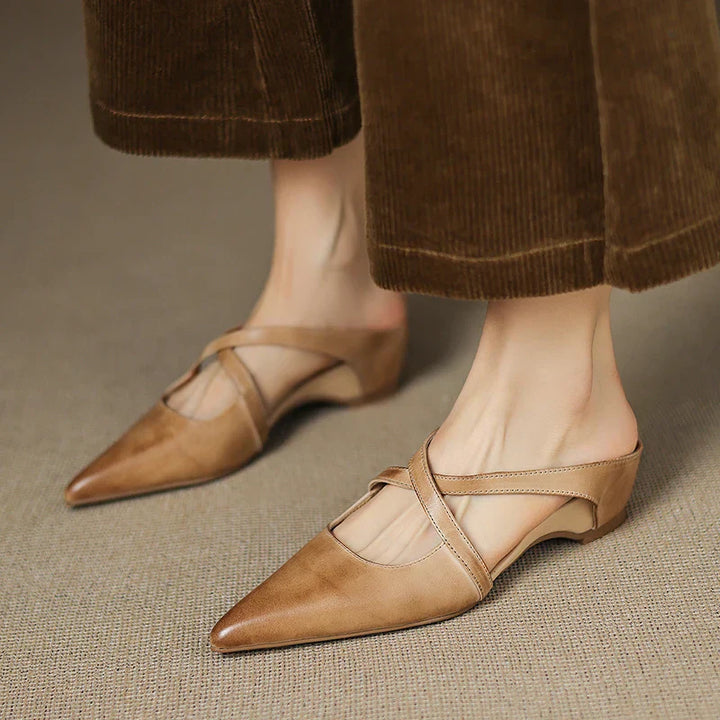 Genuine Leather Mules
