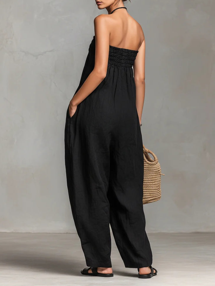 Nina™ - Chic Strapless Jumpsuit