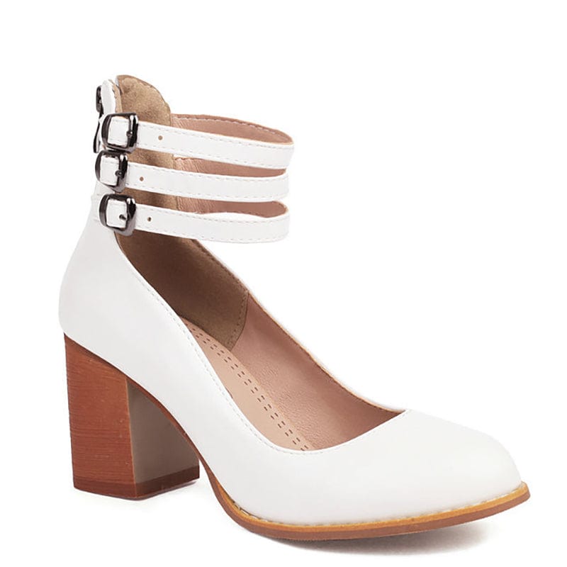 Triple Buckle Heels