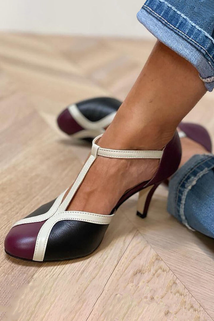 Retro t-bar heels