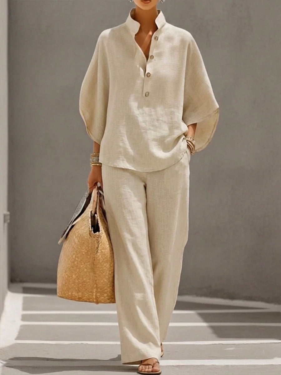Lisette | Women’s Batwing Sleeve Two-Piece Set.