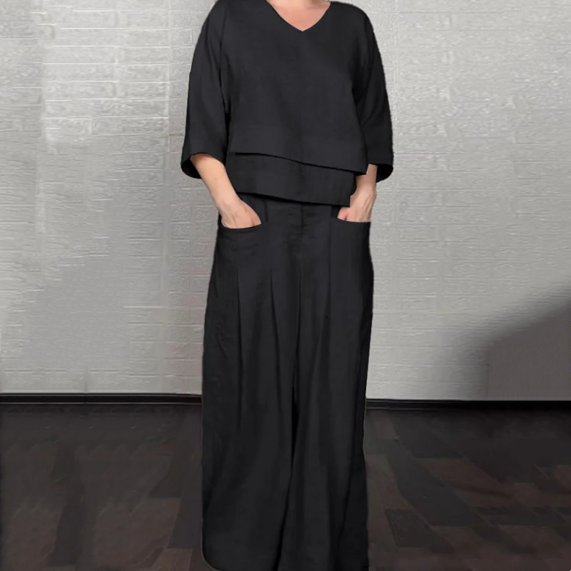 Sienna™ | Loose-Fit Minimalist Two-Piece Outfit™