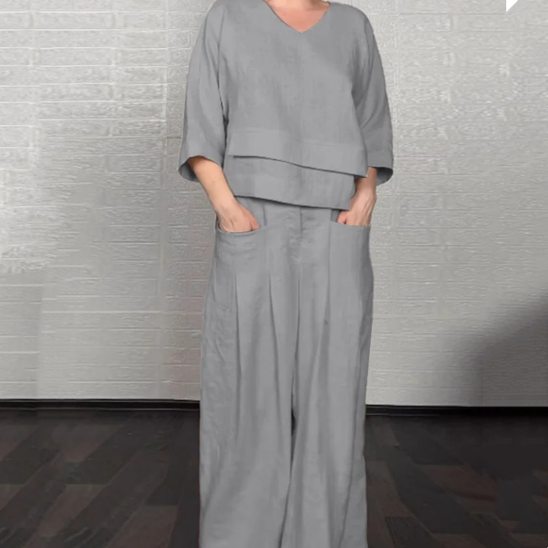 Sienna™ | Loose-Fit Minimalist Two-Piece Outfit™